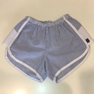 BOA blue seersucker shorts